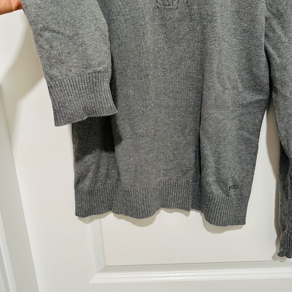 IZOD Women’s size large 100% cotton quarter zip long sleeve sweater - Picture 4 of 10